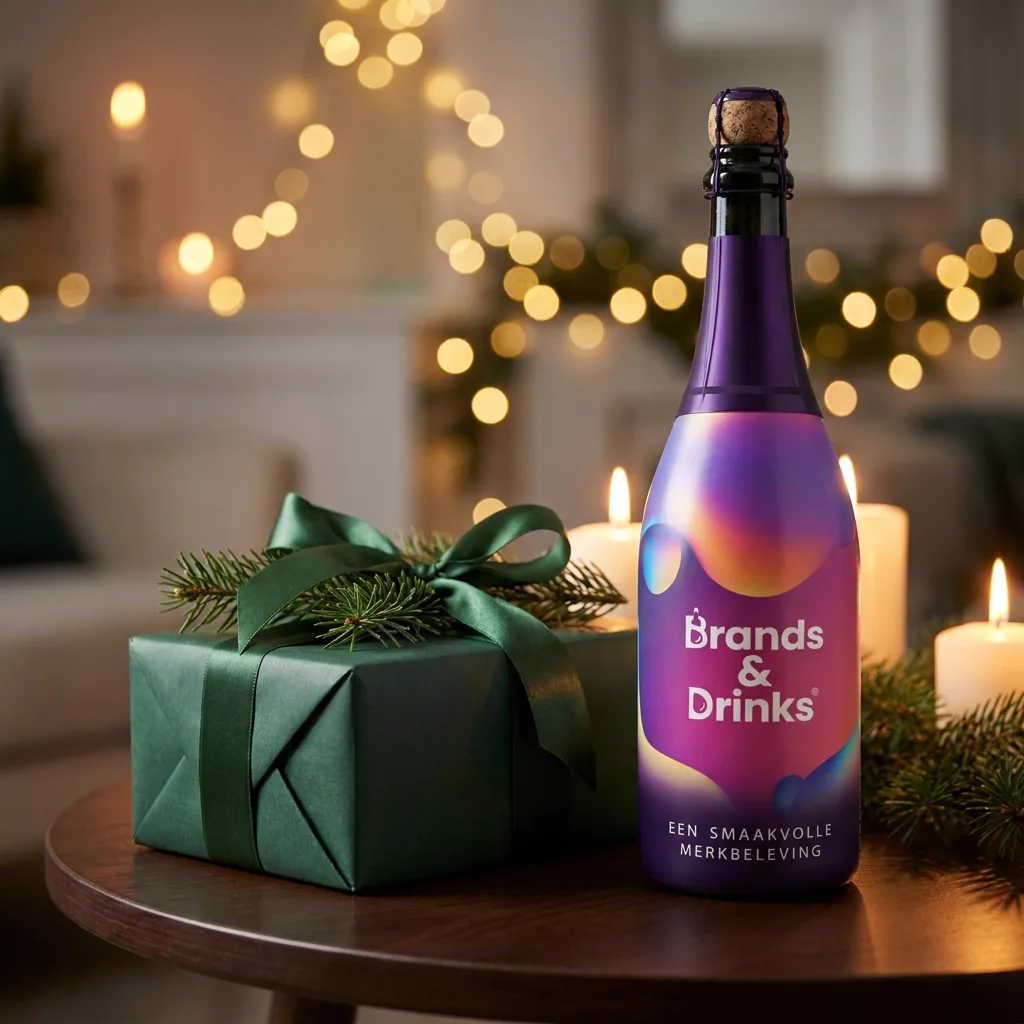 Eindejaarscadeaus met drank met eigen etiket van Brands & Drinks